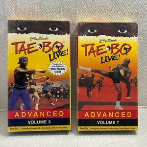 Billy Blanks TAE BO LIVE Advanced Volumes 3 & 7 Sealed 1999